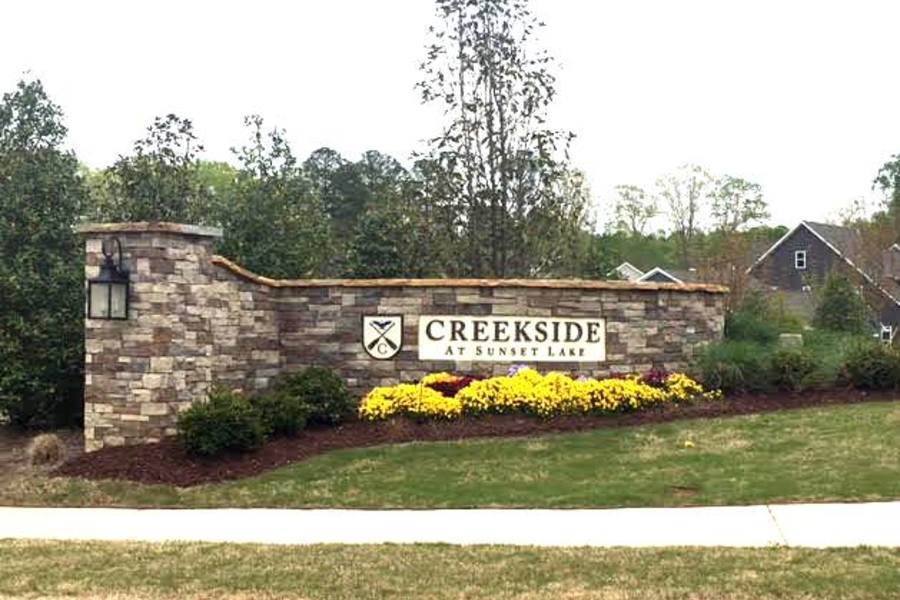 Creekside at Sunset Lake Subdivision in Holly Springs, NC Hoodle